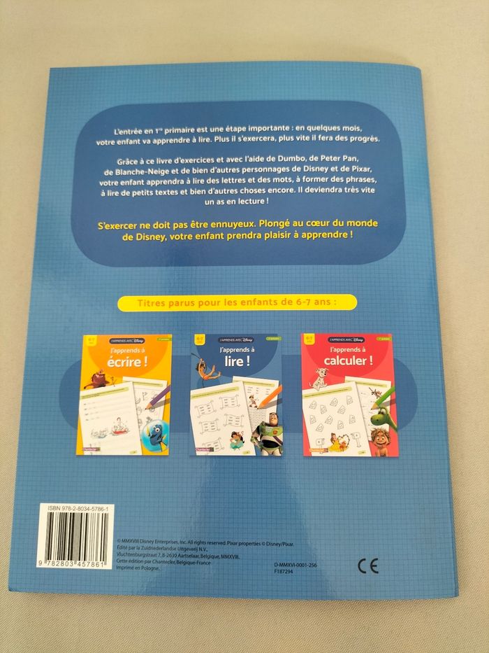💙 J’apprends à lire avec Disney – 6 à 7 ans - Disney - Neuf 💙 - photo numéro 3