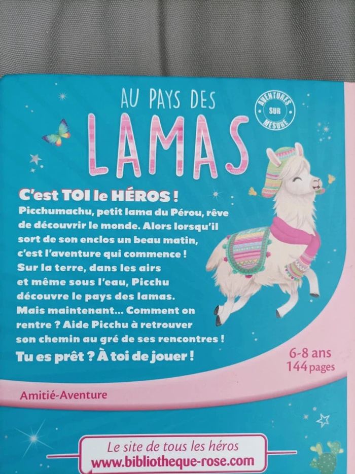 Livre "au pays des lamas : c est toi les héros" - photo numéro 2