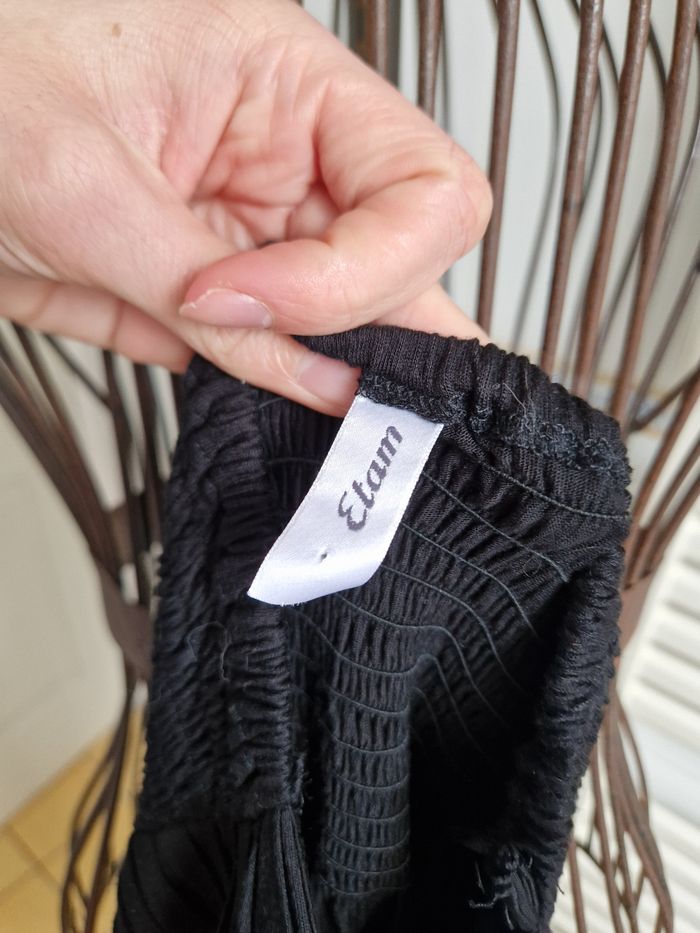 Robe fluide à bandeau noir femme etam taille S/36 - photo numéro 6