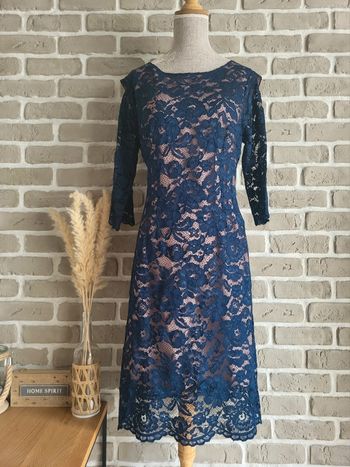 Magnifique robe en dentelle bleu Molly Bracken - Romantique chic