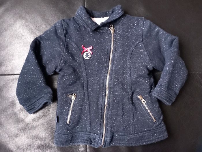 Veste chaude lulu castagnette 12 mois TBE