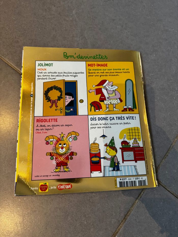 Livre / Magazine - Pomme d’api - Quel joyeux Noël! / Numéro 694 (Décembre 2023) - Éditeur: Bayard - photo numéro 2