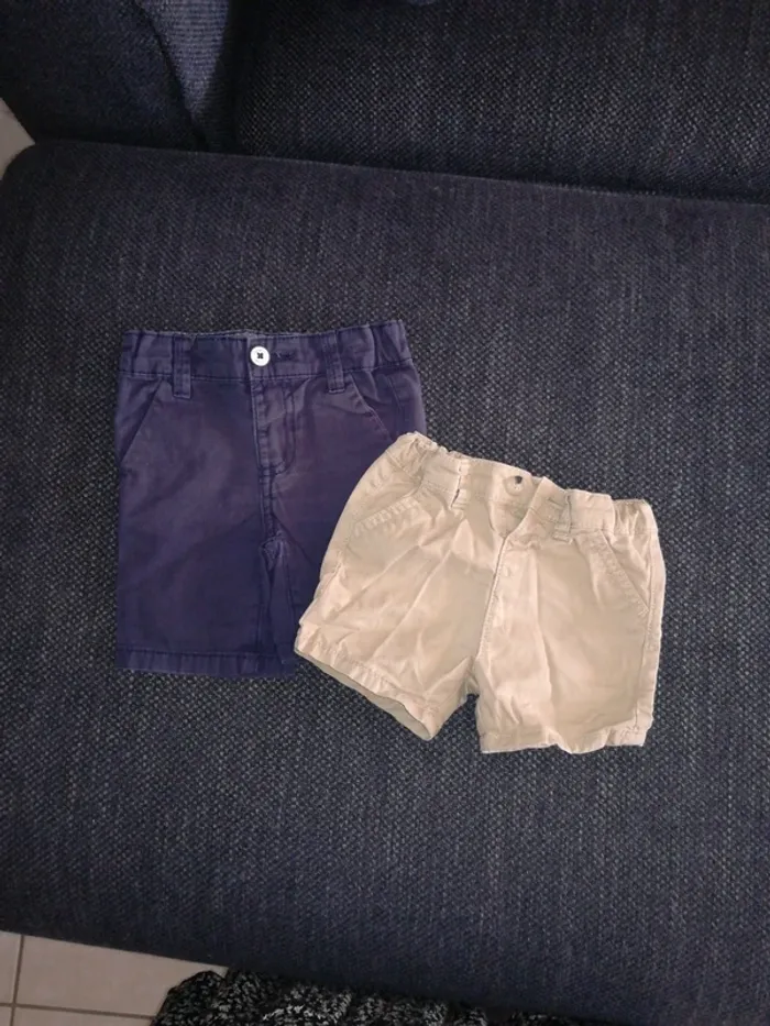 Lot de 2 shorts pour l'été, bébé garçon, 6/9mois - photo numéro 5