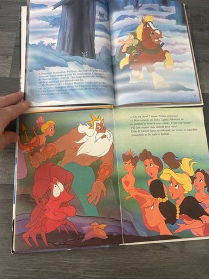 Lot de 2 Livres   La. belle et bete  / la petite sirène - photo numéro 2