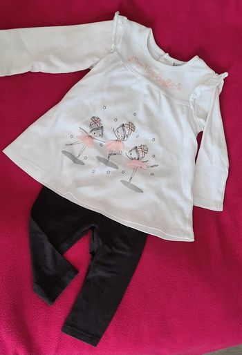 Ensemble robe avec danseuses et leegings