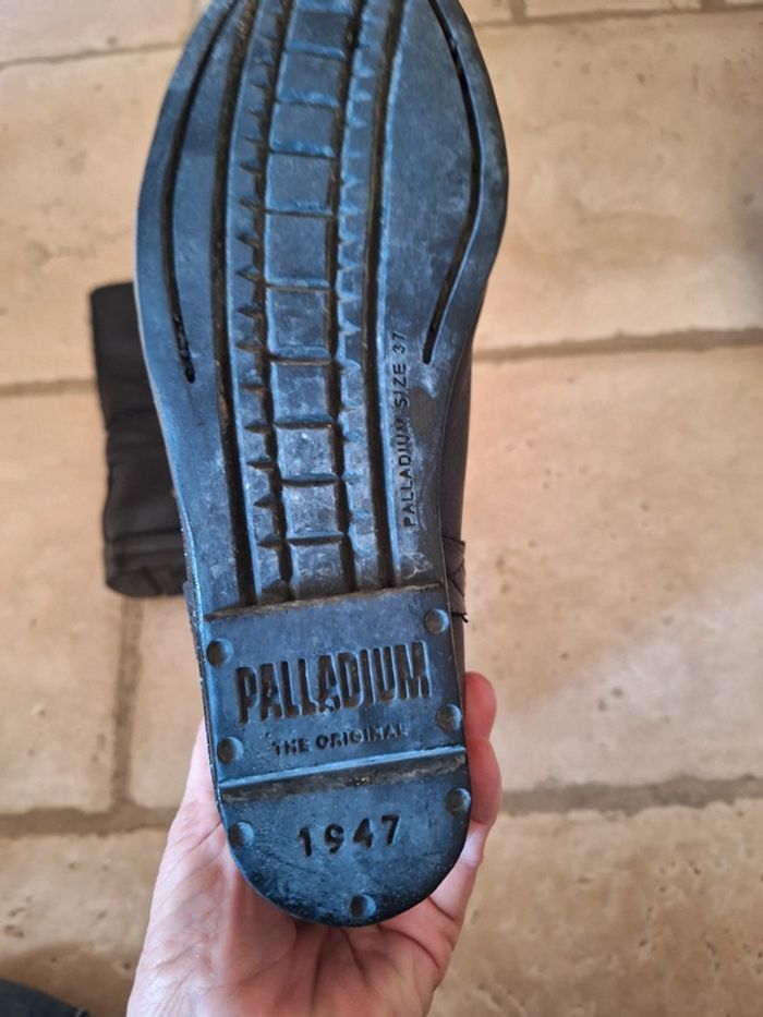 Bottes palladium en cuir grainé - photo numéro 10