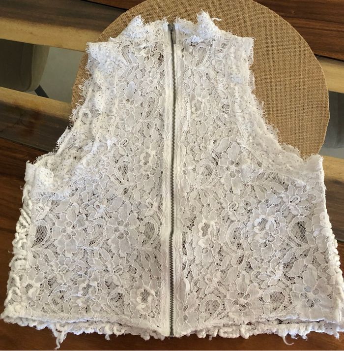 Débardeur top blanc taille M - Zara - photo numéro 4