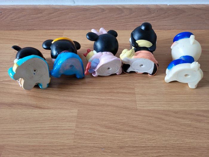 Lot ancienne figurine pouet disney mickey minnie donald dingo - photo numéro 3