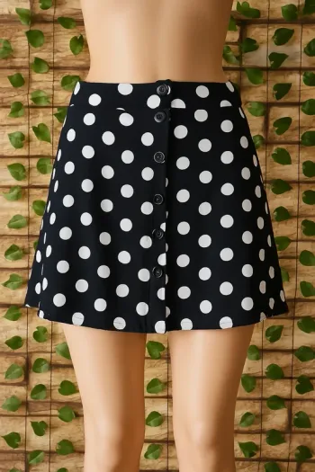 🌸MiniJupe noire pois Bershka Taille 38🌸