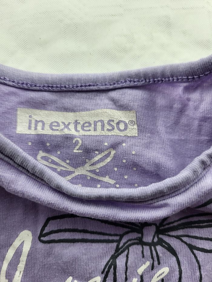 Tee-shirt violet lilas motif danse-inextenso-2ans - photo numéro 3