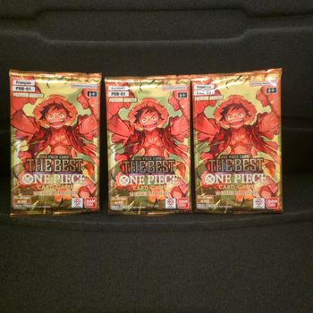 One Piece Lot de 3 Boosters Premium PRB01-FR The Best en Loose