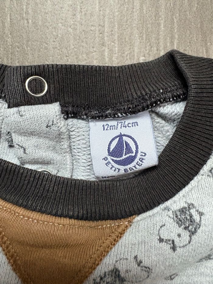 Sweat petit bateau 12 mois - photo numéro 3