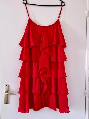 Robe rouge taille 42 el corte ingles
