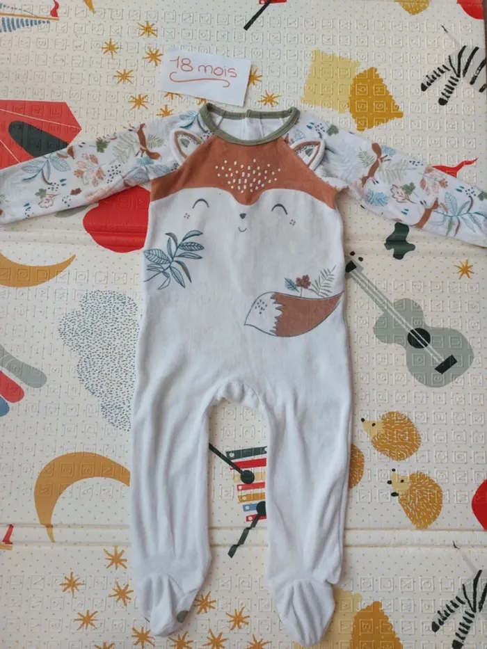 Pyjama velours Petit Beguin