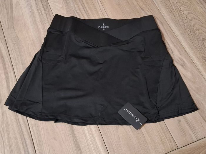 Jupe short femme sport tennis noir