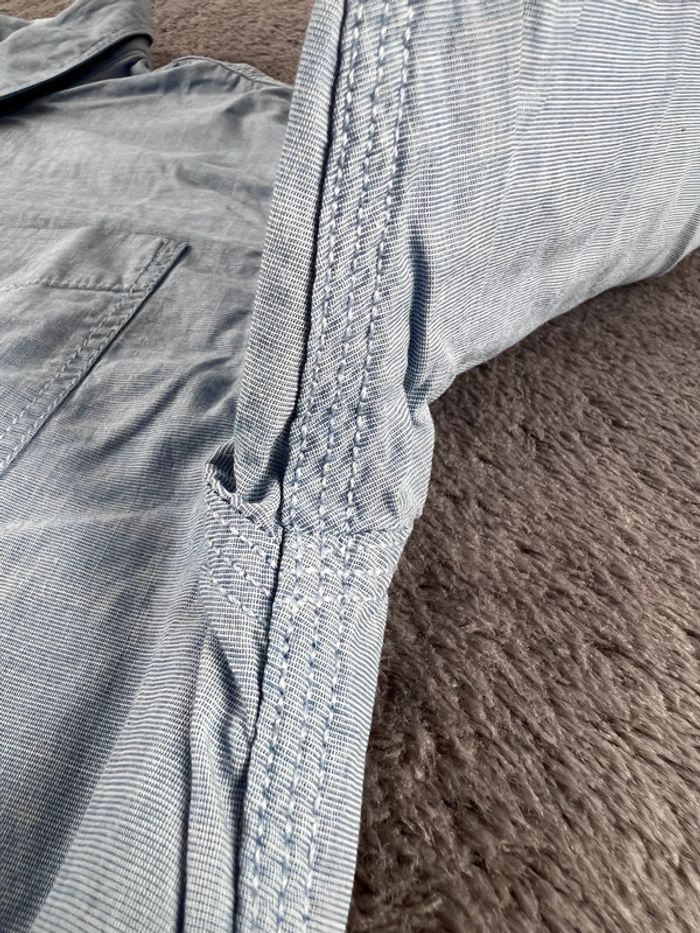 Chemise bleu clair Tommy Hilfiger 100% coton Regular Fit logo brodé Taille S - photo numéro 12