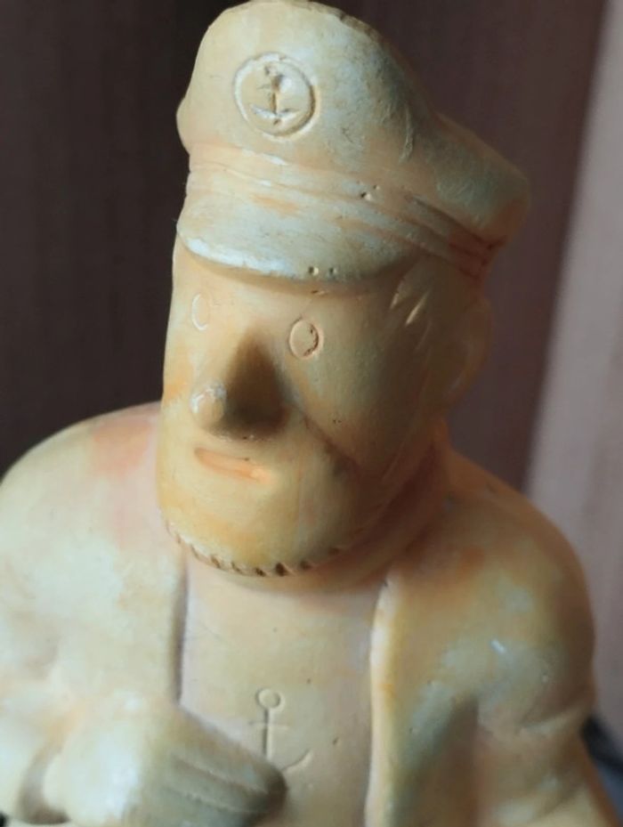 Originale Figurine modèle unique capitaine haddock et Milou - photo numéro 3