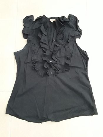 Blouse débardeur noire habillée femme 40 MANOUKIAN TBE