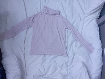 Sous pull col roulé rose 12 ans Kiabi 1€5