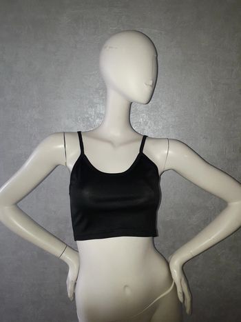 top court noir crop top taille 36