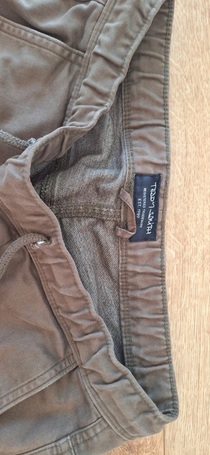 Pantalon cargo kaki Teddy Smith - photo numéro 2