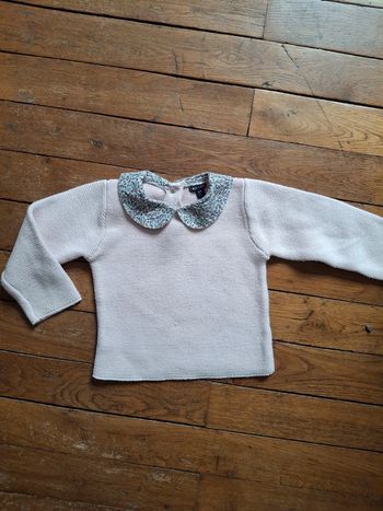 Pull kiabi col claudine liberty 24 mois