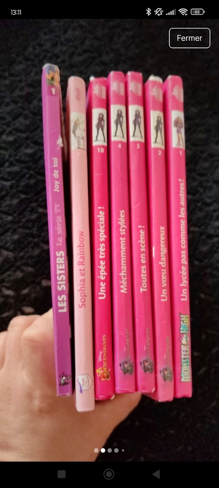 Lot livre bibliothèque rose - photo numéro 2