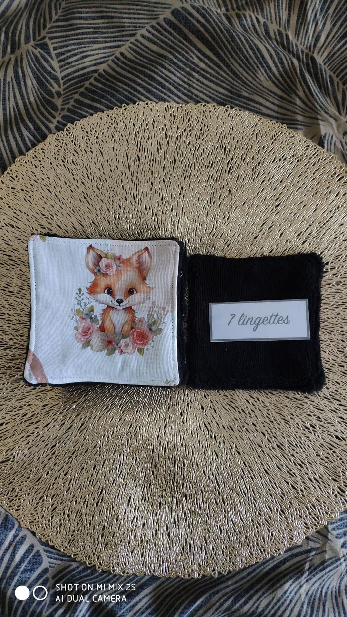 7 lingettes lavables neuf