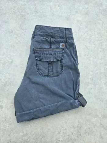 Short Carhartt W32 FR42 gris femme women SHO93