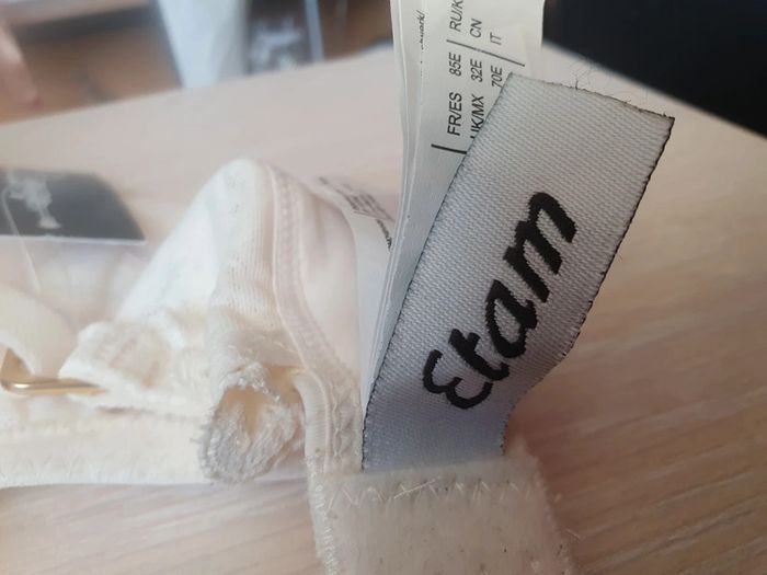 Soutien gorge Etam ecru 85 E - photo numéro 6