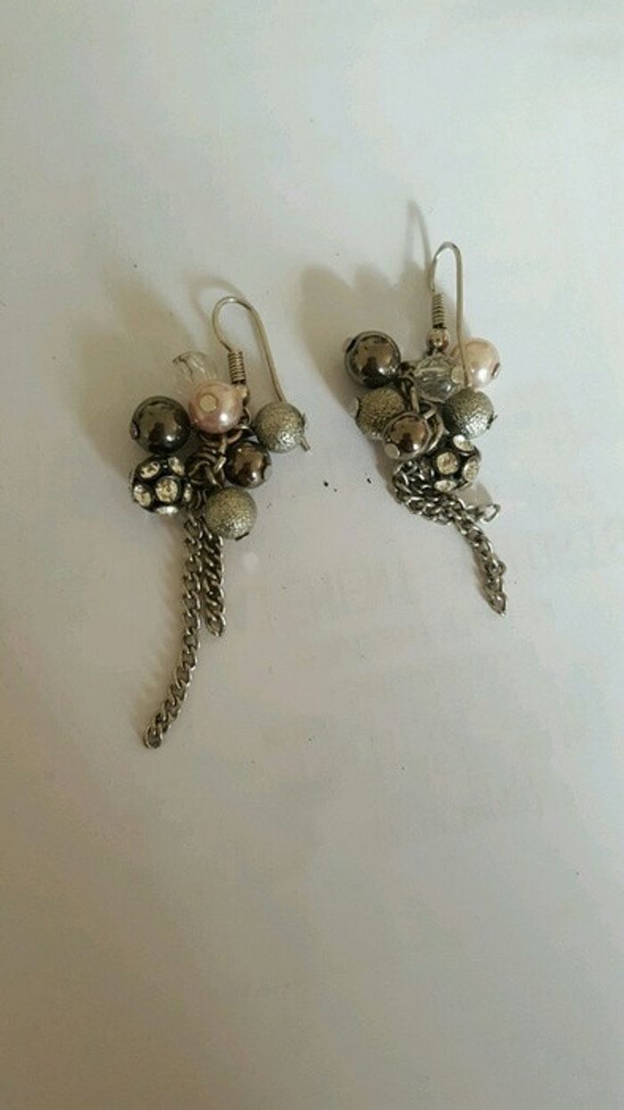 Boucles d'oreilles argenté