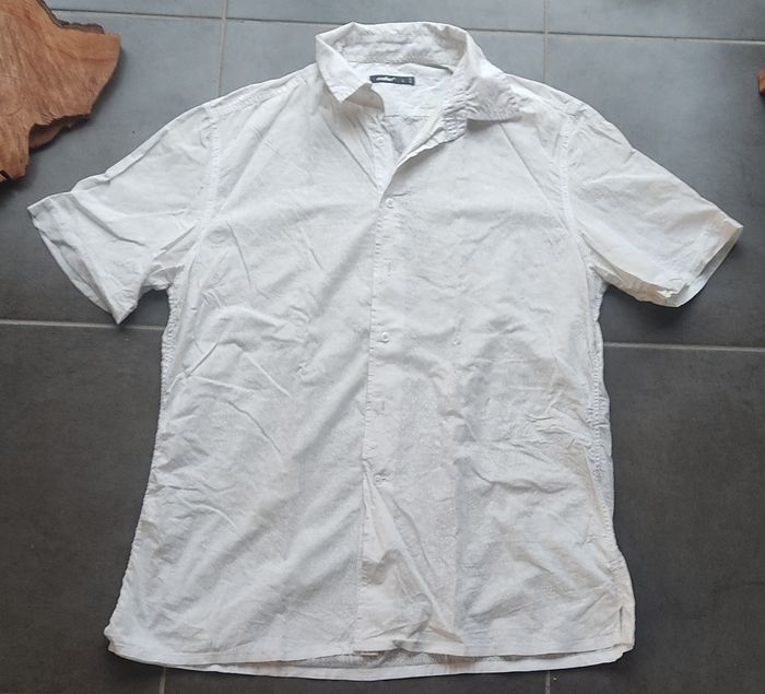 Chemise blanche avec motifs Celio Taille L - photo numéro 2