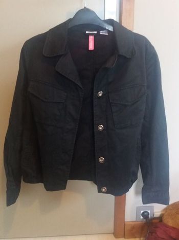 Veste été uni noir