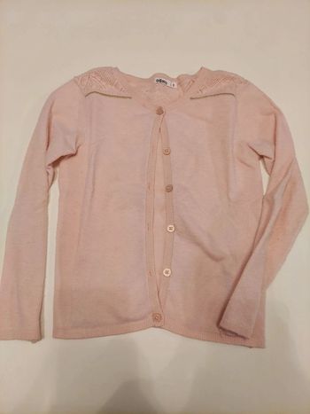 Gilet rose pâle 6 ans