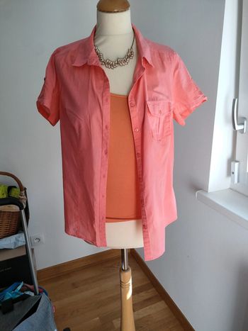 chemise camaïeu corail 38 40