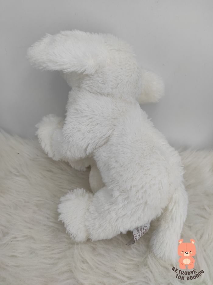 Peluche Chien Blanc Gipsy 17 cm - photo numéro 3