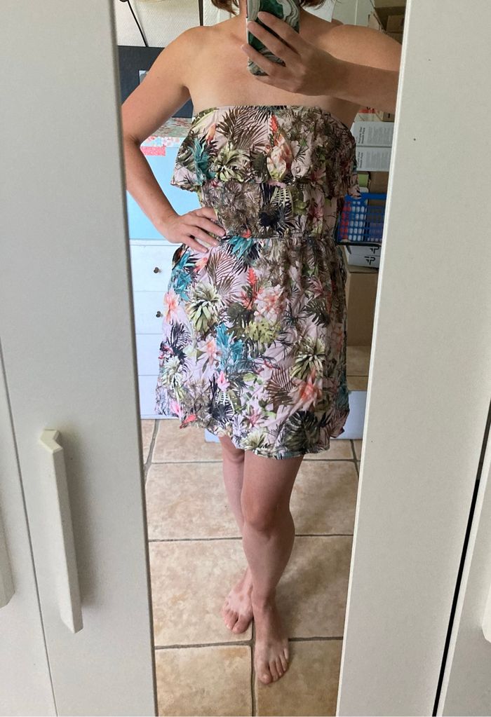 Robe bustier tropicale - photo numéro 3