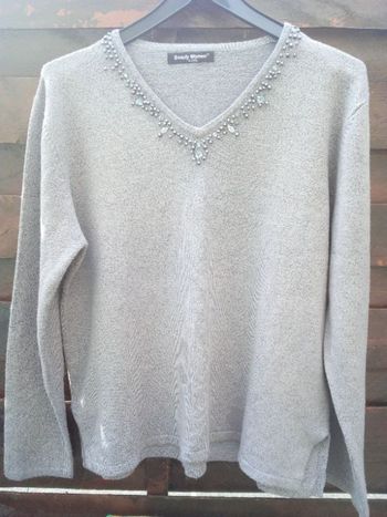 pull gris * prix 3e * kiki60230