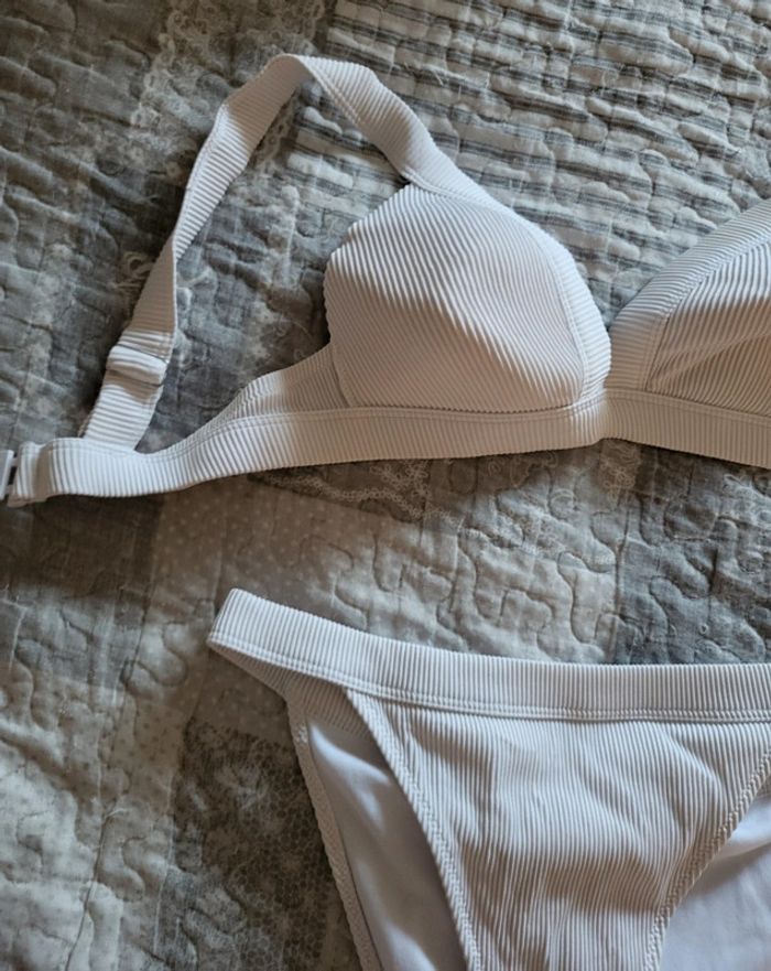 Maillot de bain blanc taille S - photo numéro 4