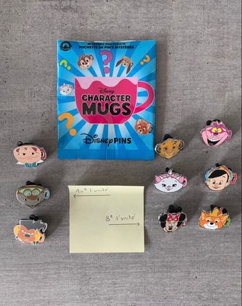 Pins mystère mugs personnages Disney