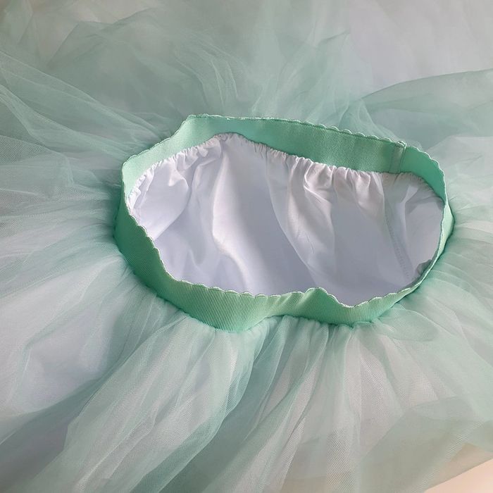 Justaucorps brassière+ tutu long vert d'eau - photo numéro 5