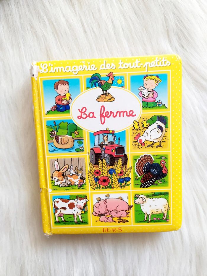 Livre cartonné - L'imagerie des tout-petits : la ferme