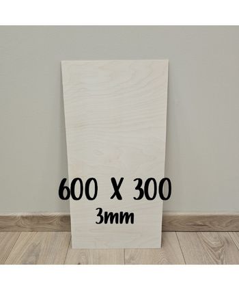 10 plaques de contre-plaqué en bois de bouleau en 600x300 de 3mm