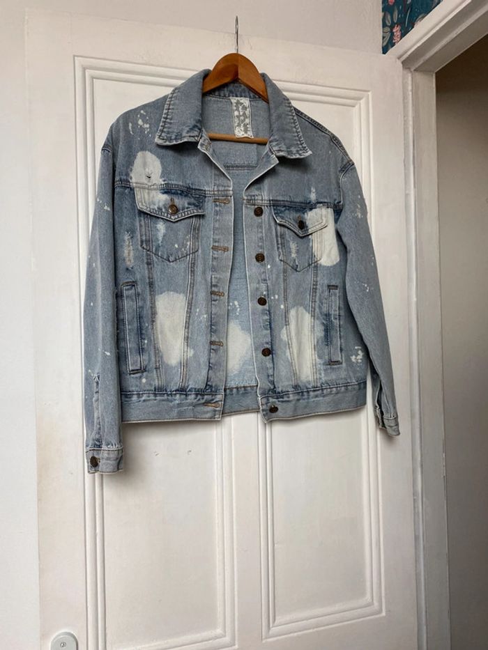 Veste en jeans délavé