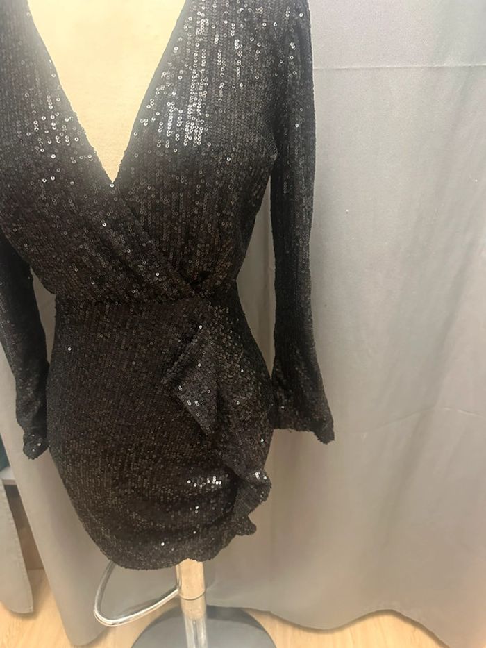 Robe sequins noir t38 - photo numéro 3