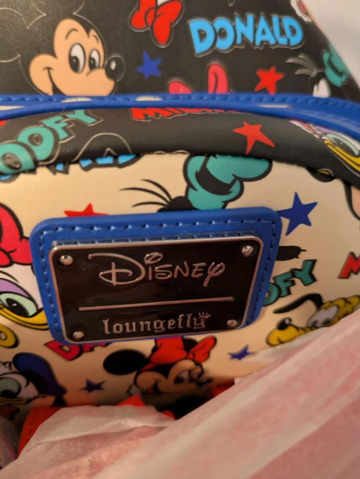 Sac à dos Loungefly Mickey et amis avec serre-tete - photo numéro 7