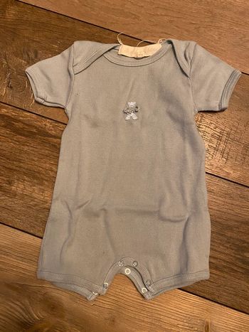 Body pyjama court Bleu 6 mois