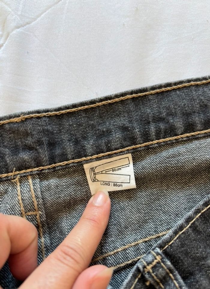 Jean homme gris brut taille 2XL/50 y2k 00s – coupe loose droite – 100% coton - photo numéro 7
