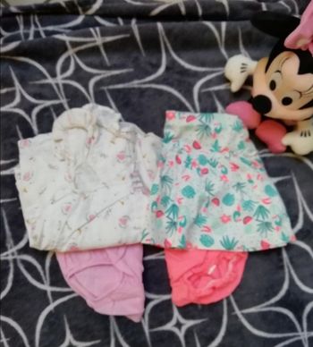 Lot robe avec cullote sur couche