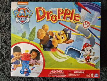 Paw Patrol - Pat Patrouille - Dropple Jeu de Société ouistiti  - Jeu D'Adresse avec Tour & Bâtonnets